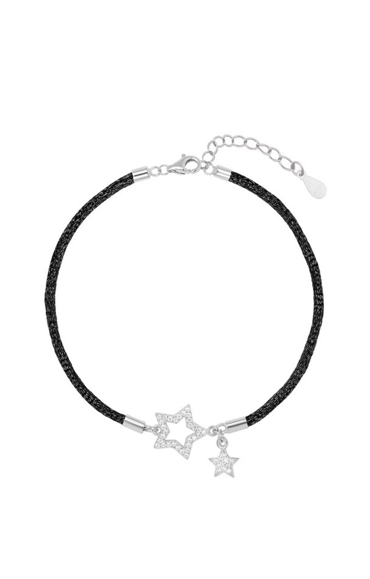 Two Star Bracelet in Silver color