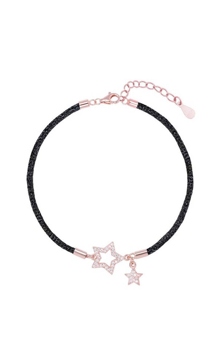 Two Star Bracelet in Rose Gold color