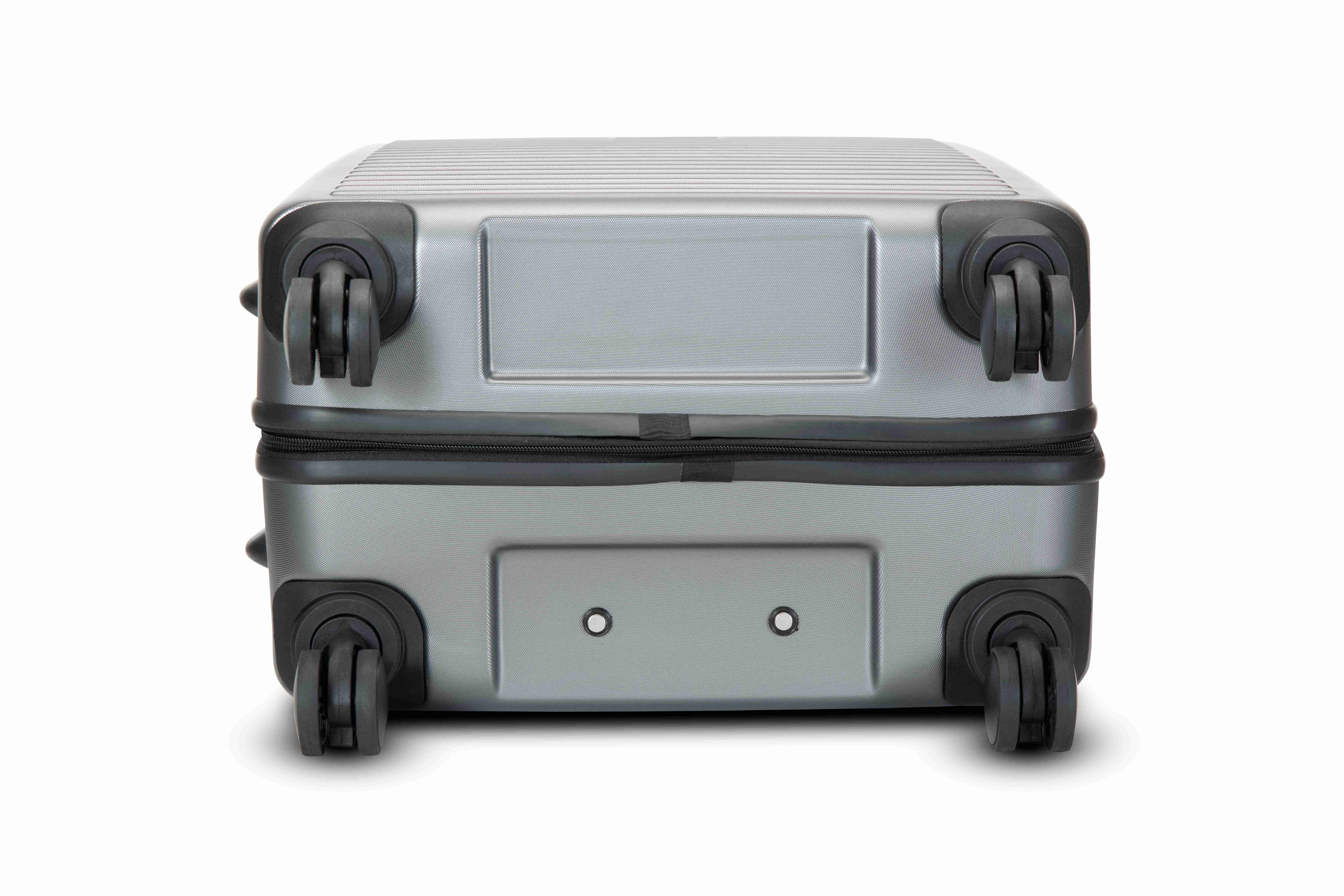 Set of 3 Hardside Luggage Trolley - 28 inch, 24 inch and 20 inch Suitcase (Free Packing Kit) - GreyWhite