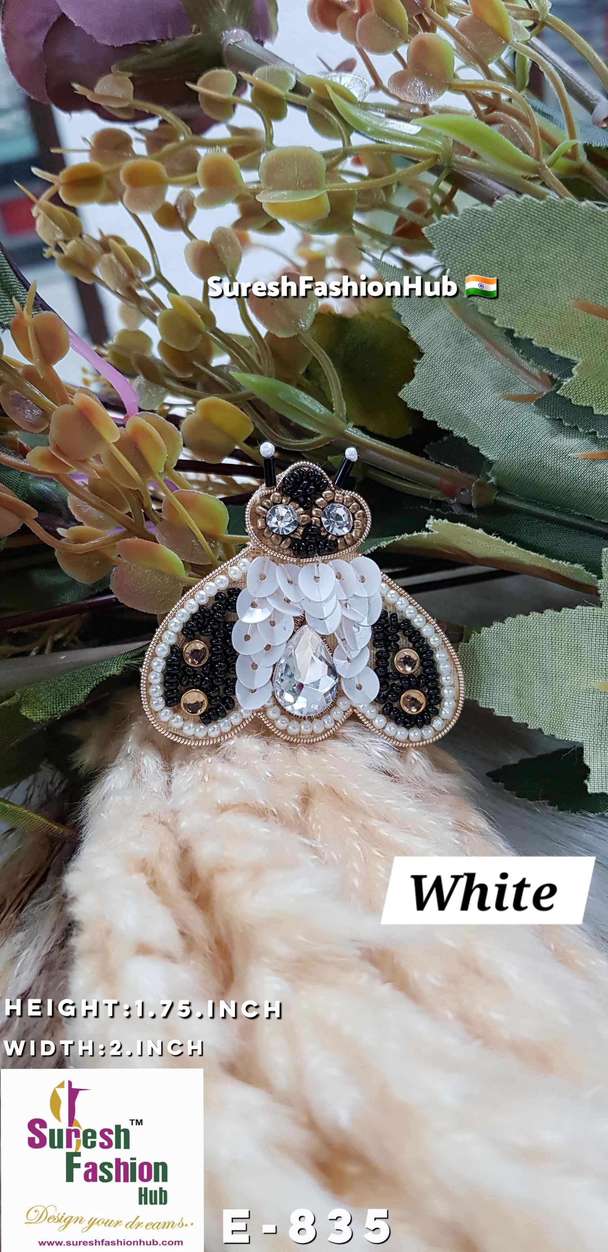 Enchanted Elegance Beetle Patch - White
