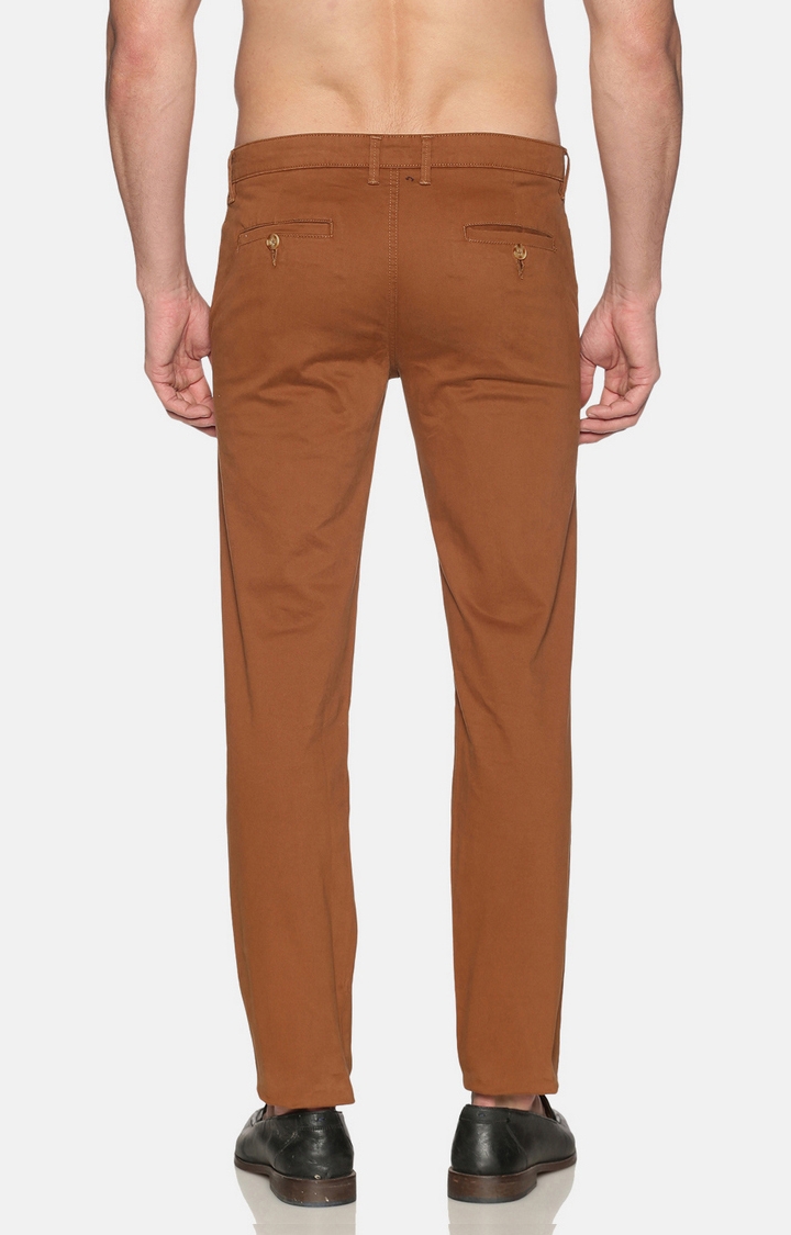 Chennis | Chennis Men's Casual Rust Trousers 3
