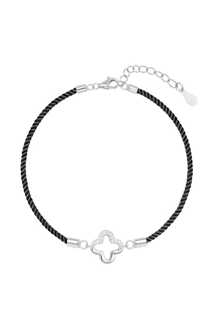 Half Stone Bracelet in Silver color
