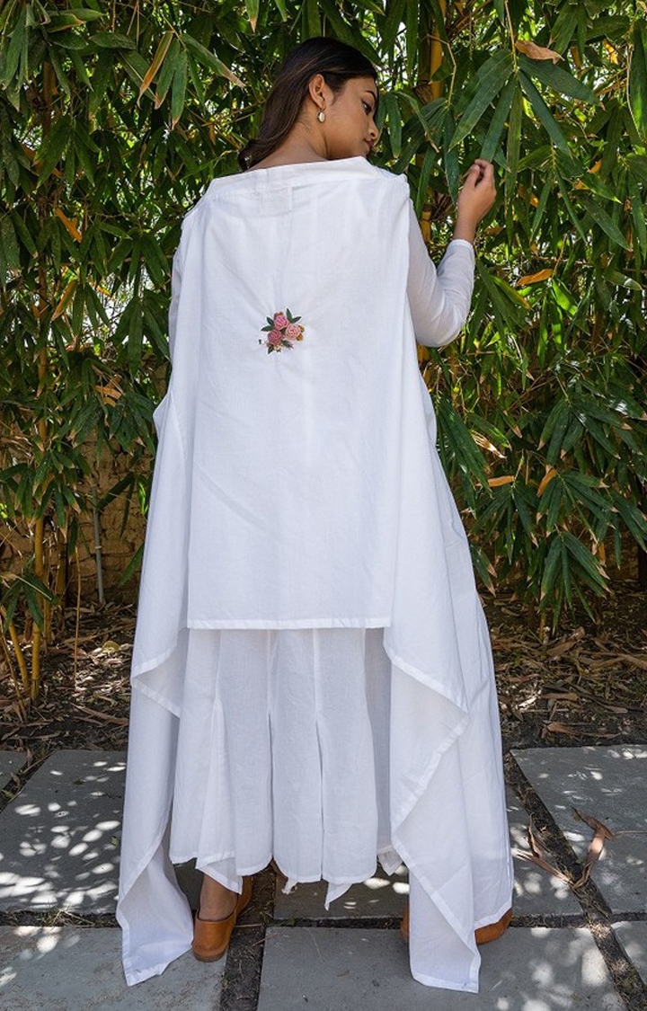 OurDve | White Cotton Dress 2