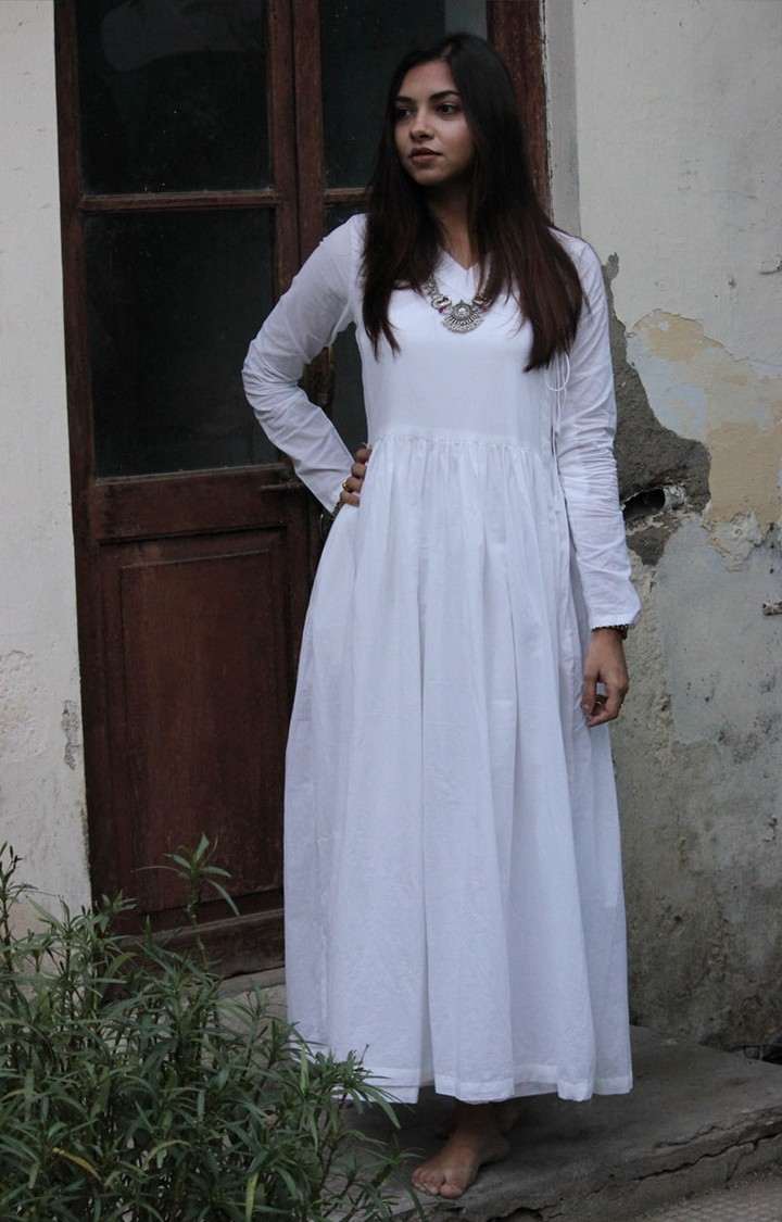 White Cotton Dress
