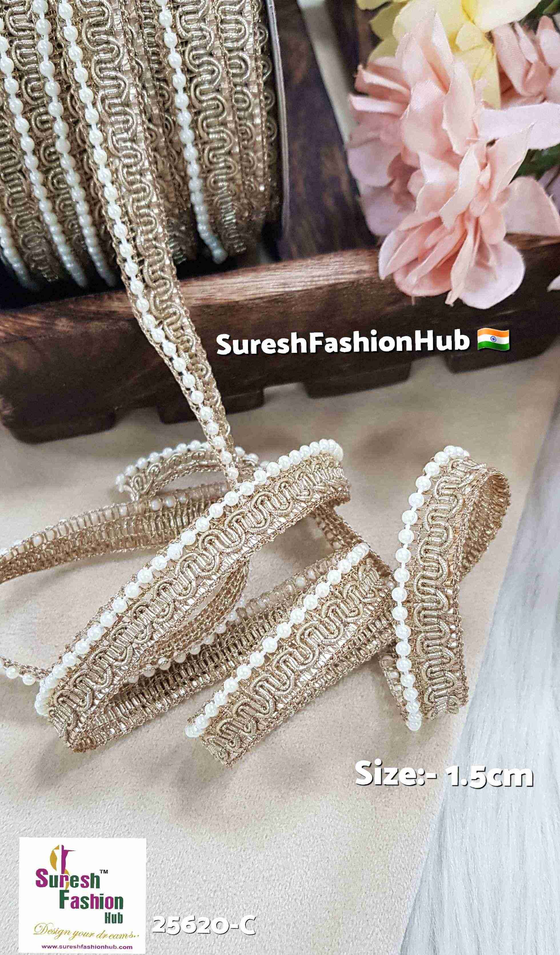 Pearl Elegance Moti Jhalar Lace