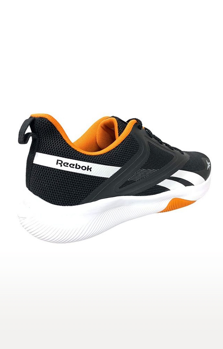 Reebok | Men's Black and White Mesh Running Shoes 2