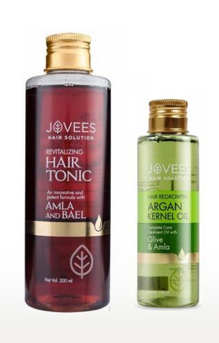 Jovees | Jovees Revitalizing Hair Tonic-Amla And Bael. & Hair Regrowth-Argan Kernel Oil 0