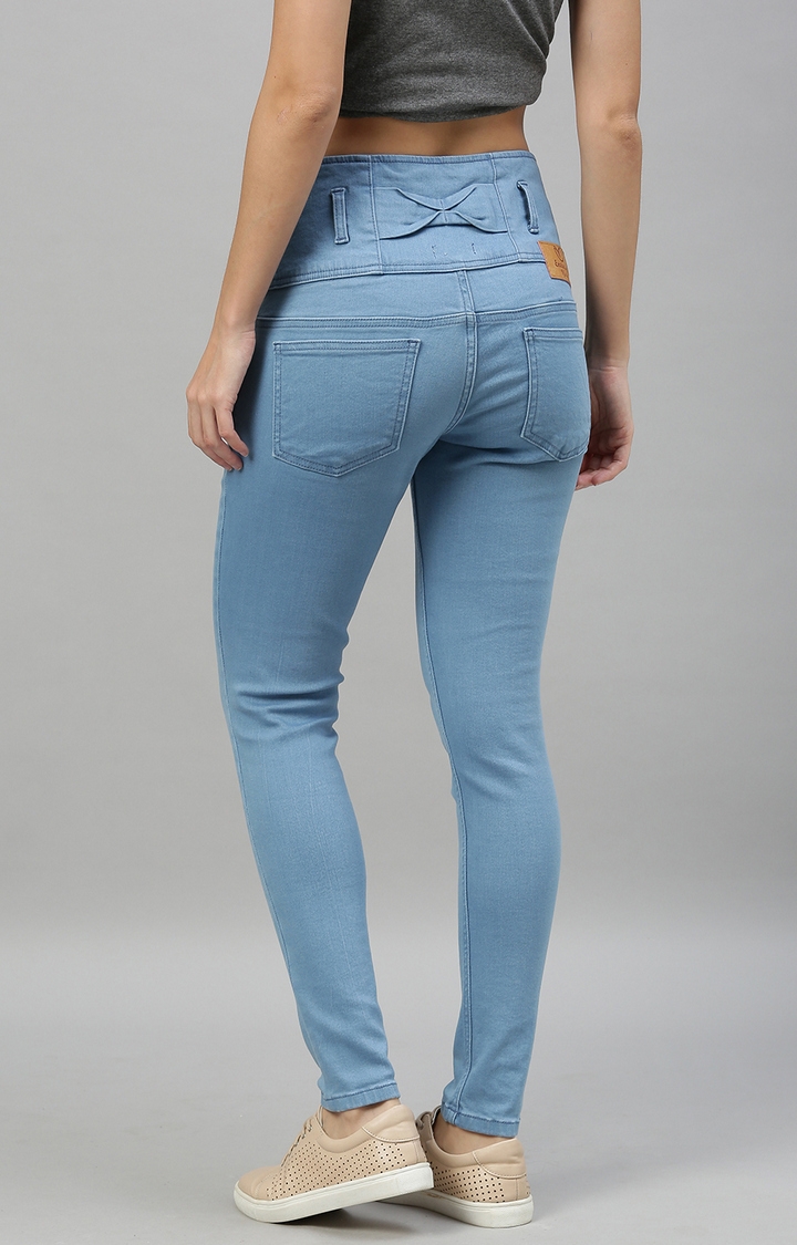 Enviously Young | Enviously Young High Rise 5 Button Ice Blue Jeans 3