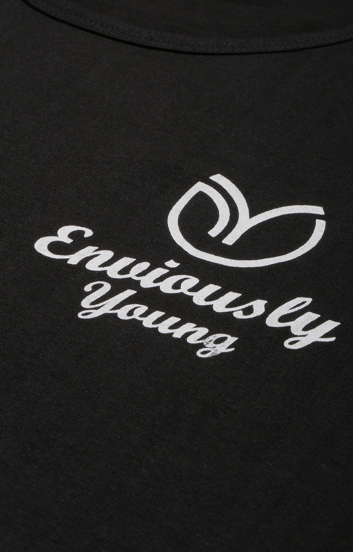 Enviously Young | Black Solid T-Shirts 4