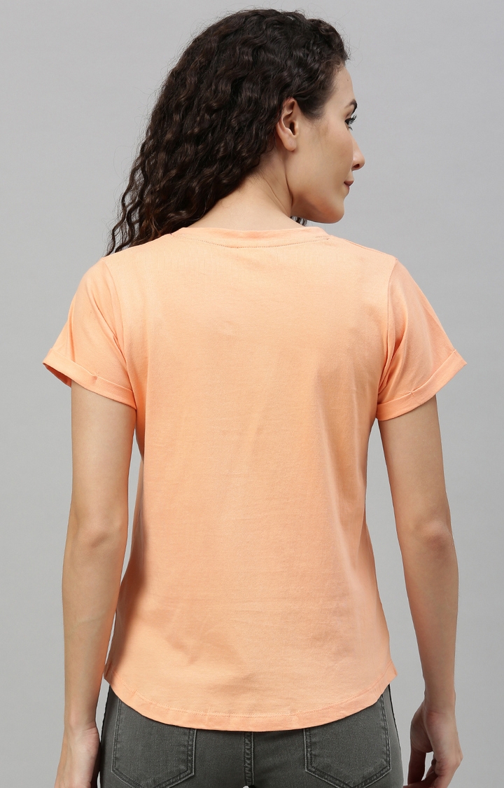 Enviously Young | Orange Printed T-Shirts 3