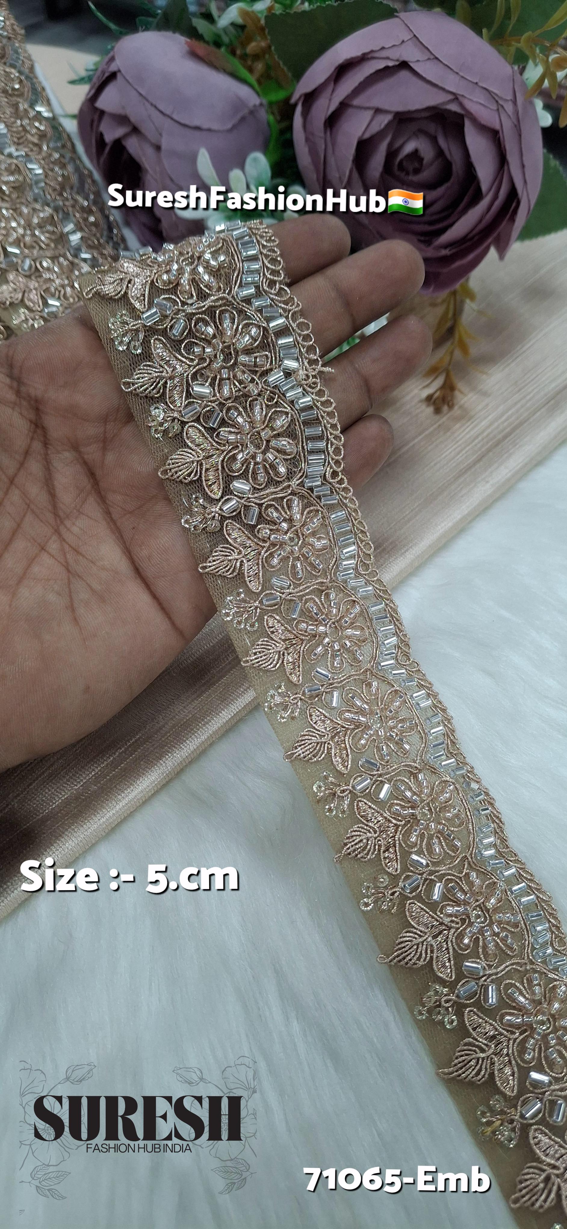 Floral Embroidery Border