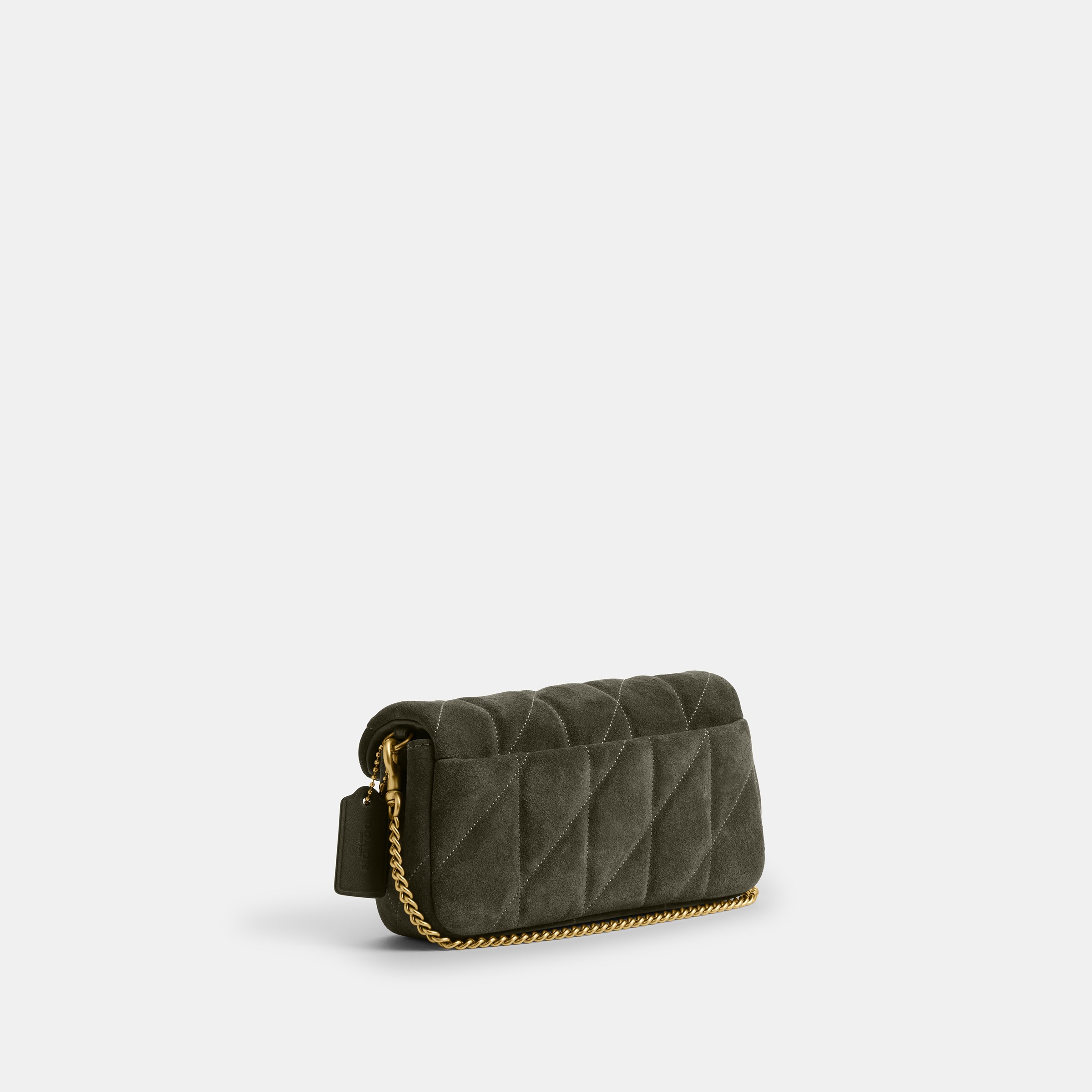 Quilted Suede Tabby Chain Crossbody 19