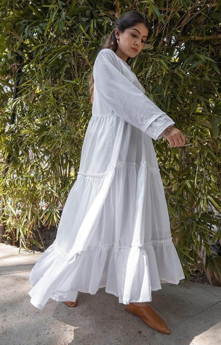 White Cotton Dress