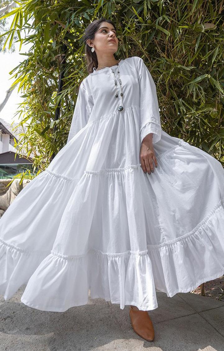 White Cotton Dress