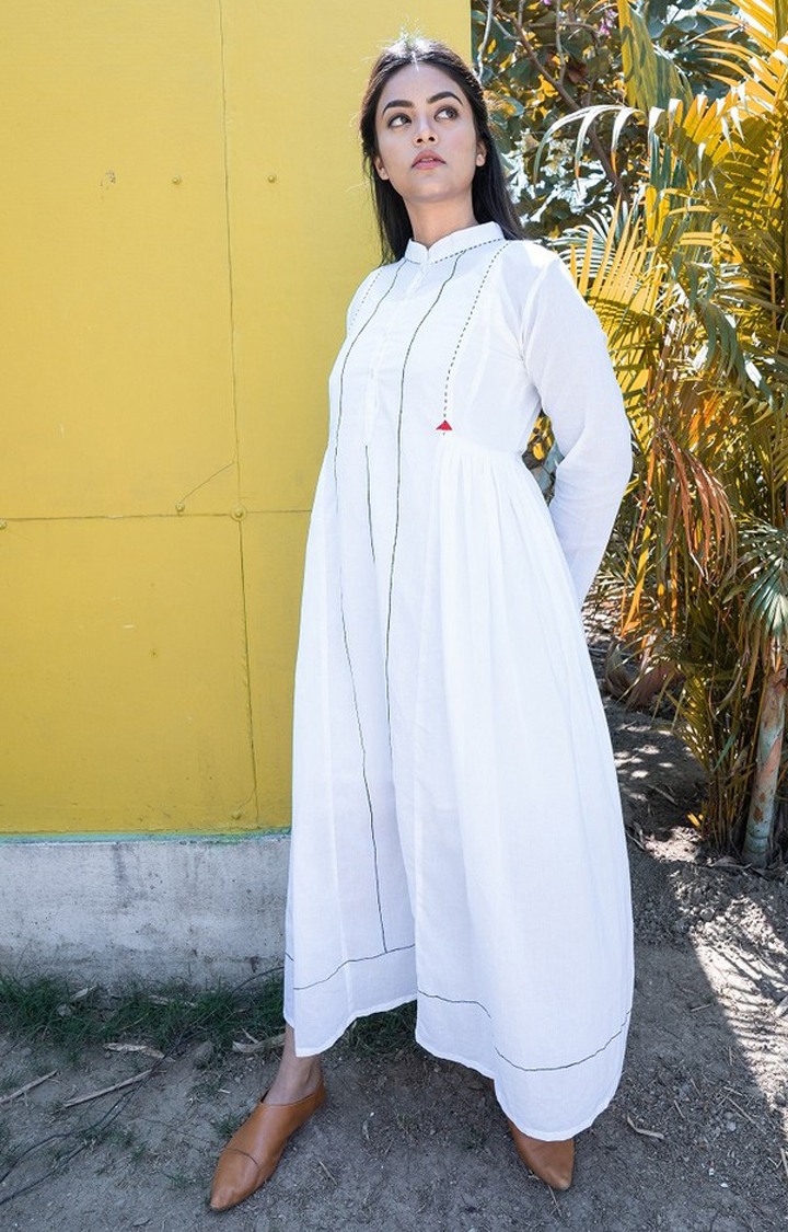 White Cotton Dress