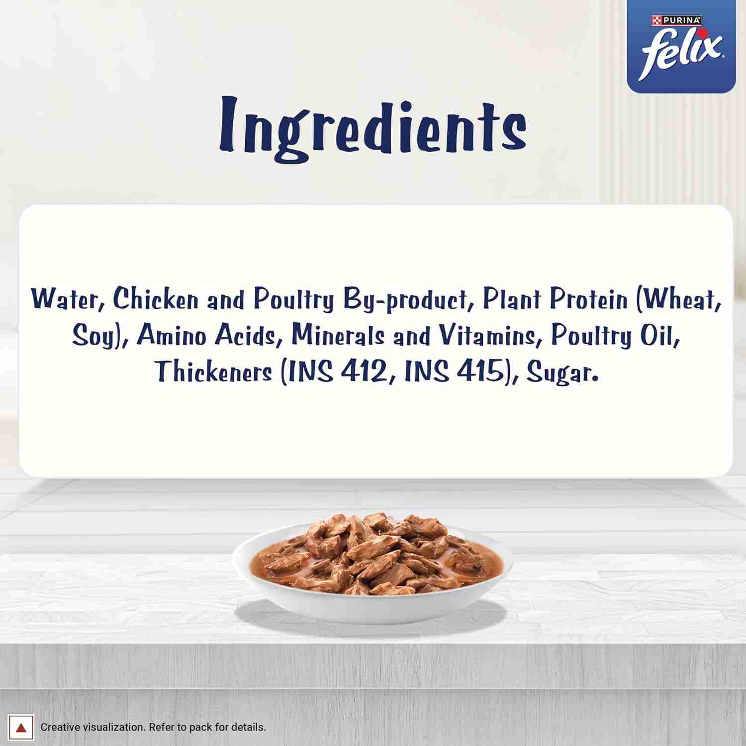 Purina Felix Gravy Lover Meaty Chicken Chunks Wet Cat Food, 70g