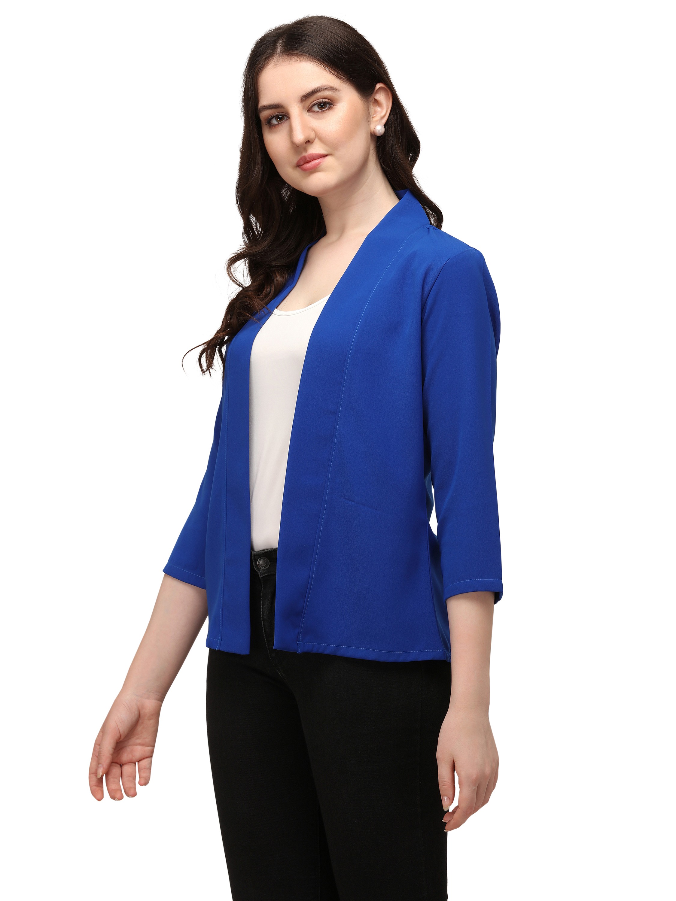 Smarty Pants women's navy blue color cotton twill jacket