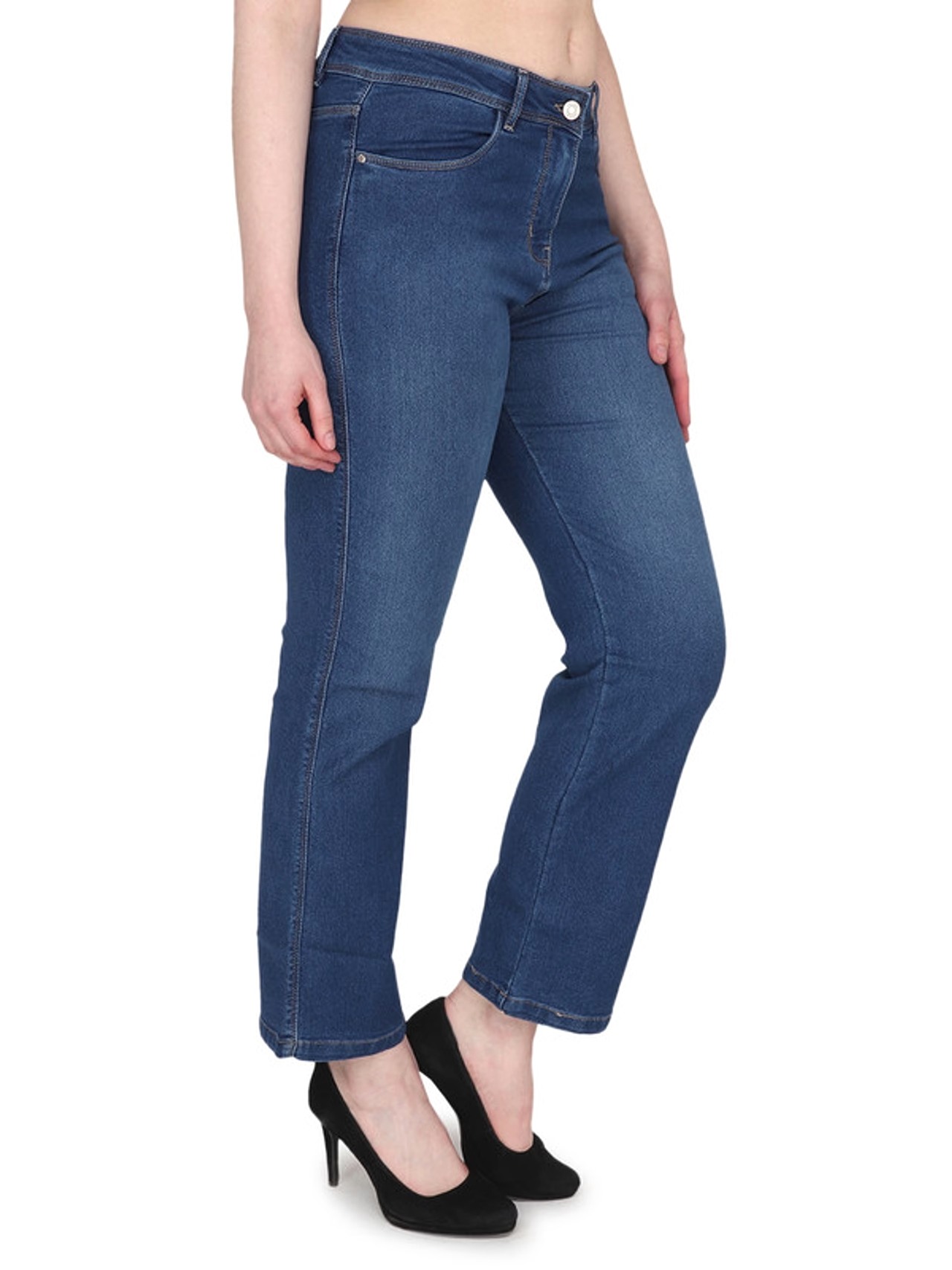 Albion By CnM Women Dark Blue Jeans