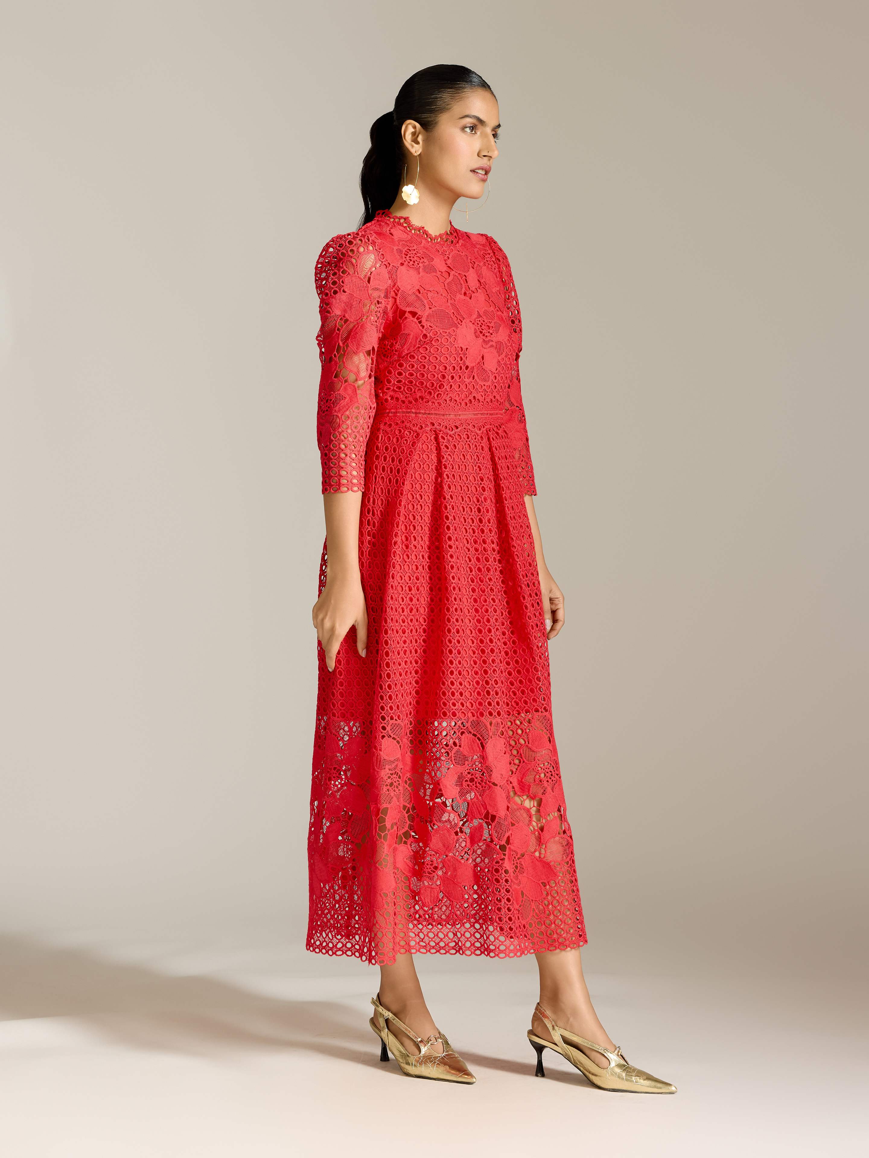 Red Marin Long Dress