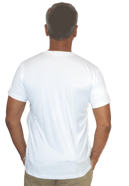 White Round Neck T Shirt