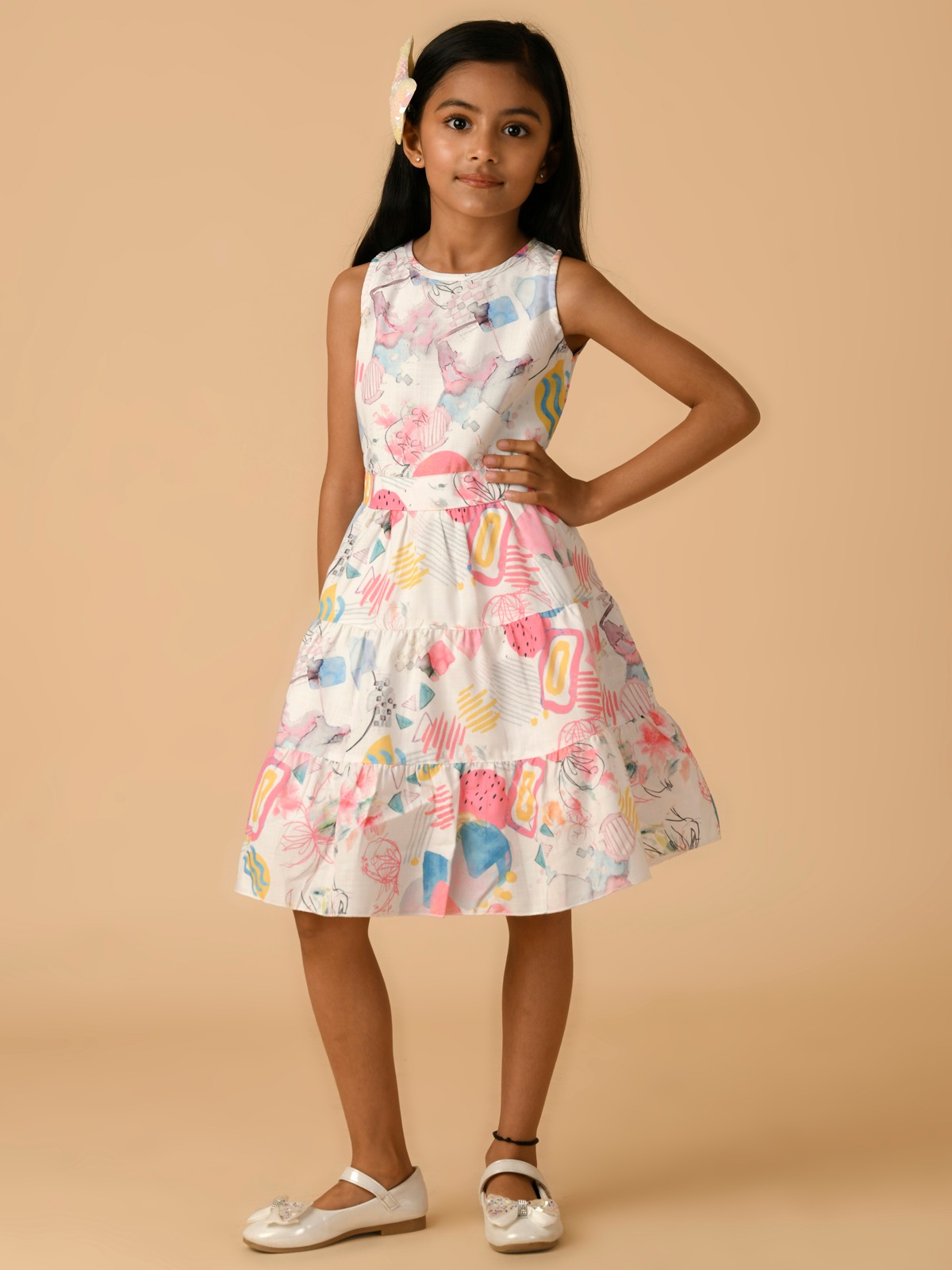 ALBION PREMIUM GIRLS PINK FROCK