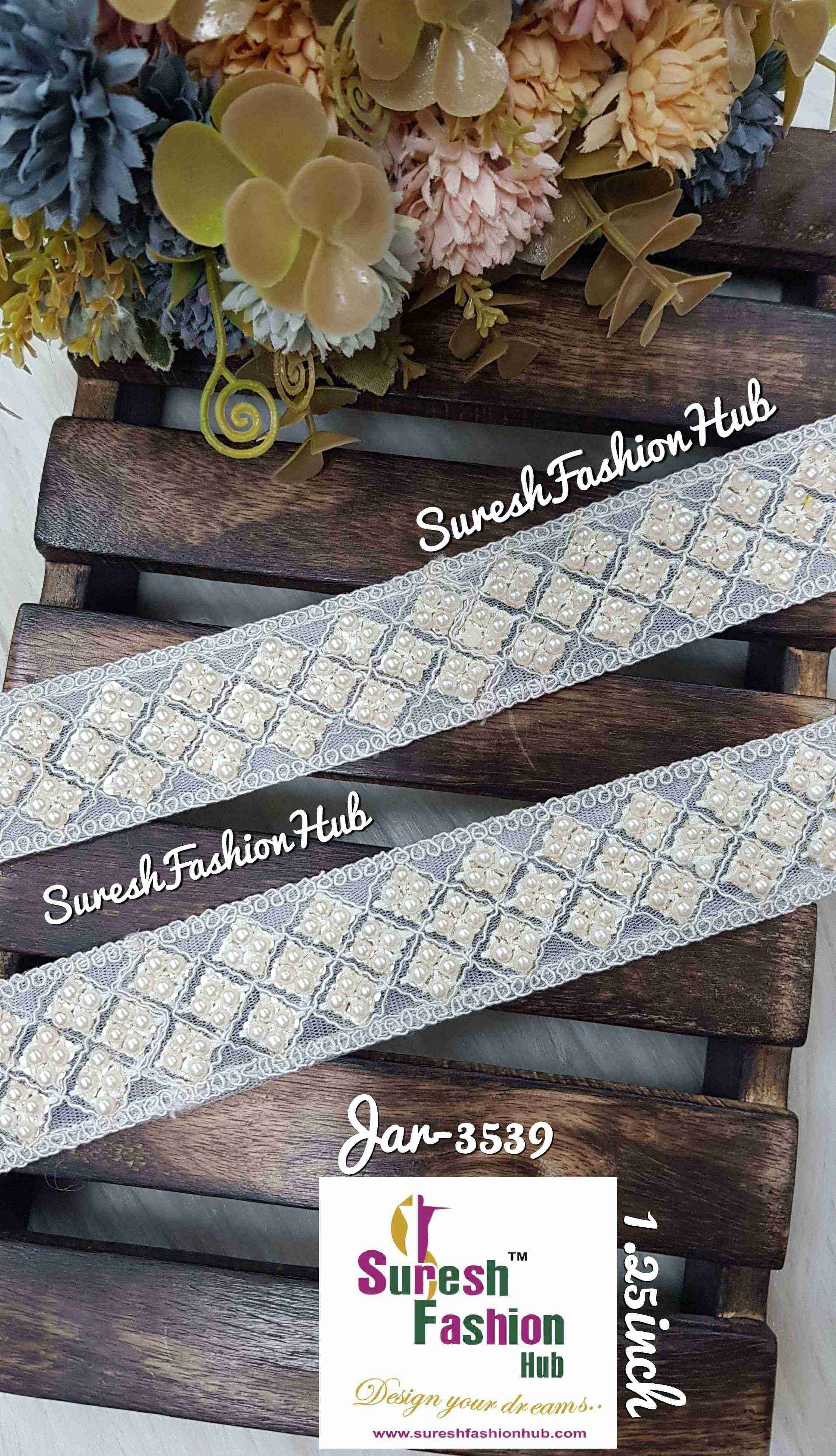 Timeless Charm Lucknowi Lace - Versatile Dyeable Elegance*
