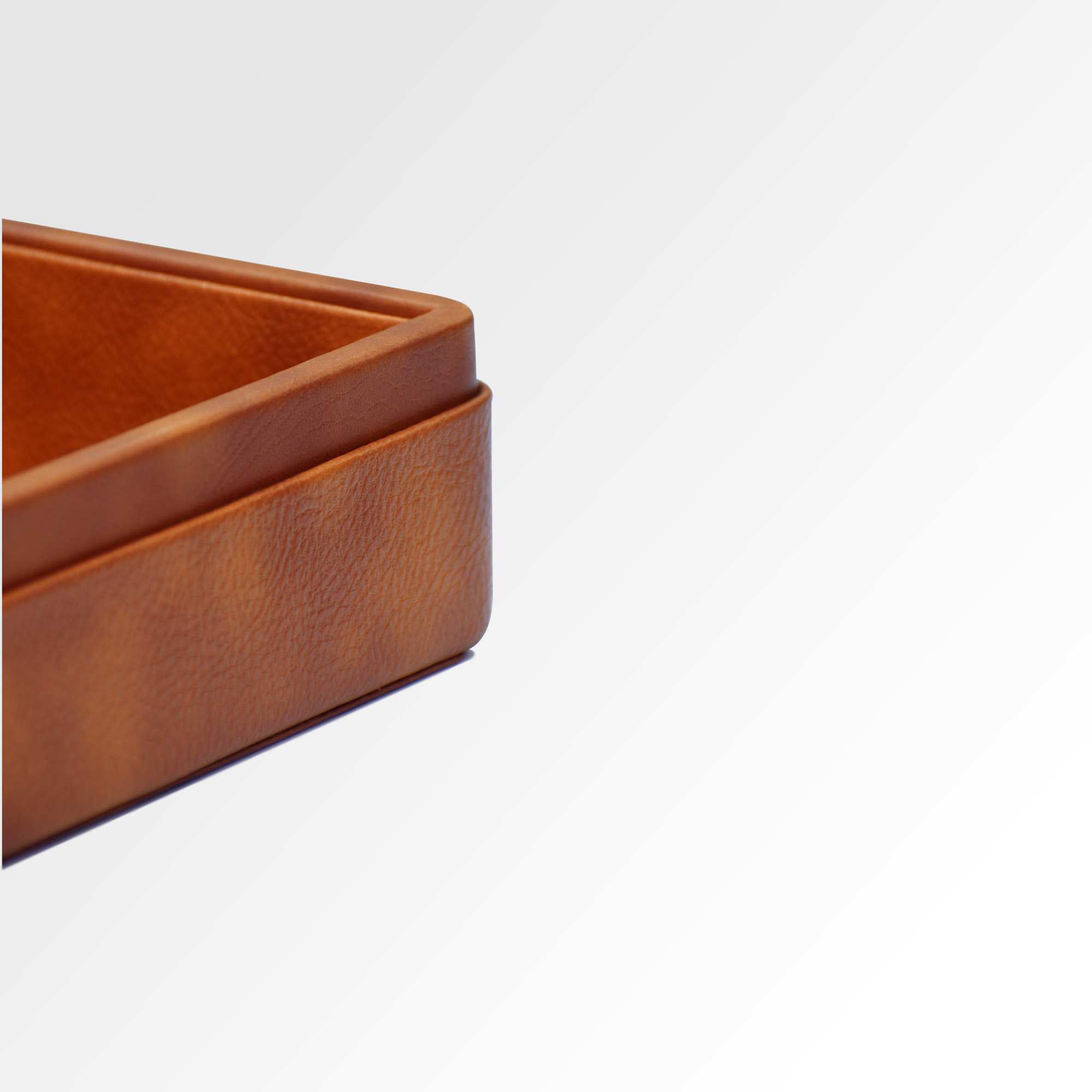 A4 Paper Tray / Letter Tray | Faux Leather | Classic | Tan