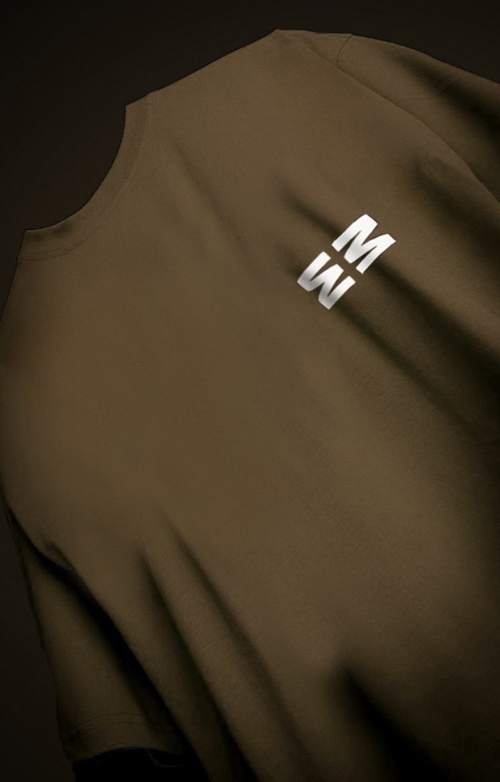 Unisex Evil Brown Printed Oversized T-Shirt