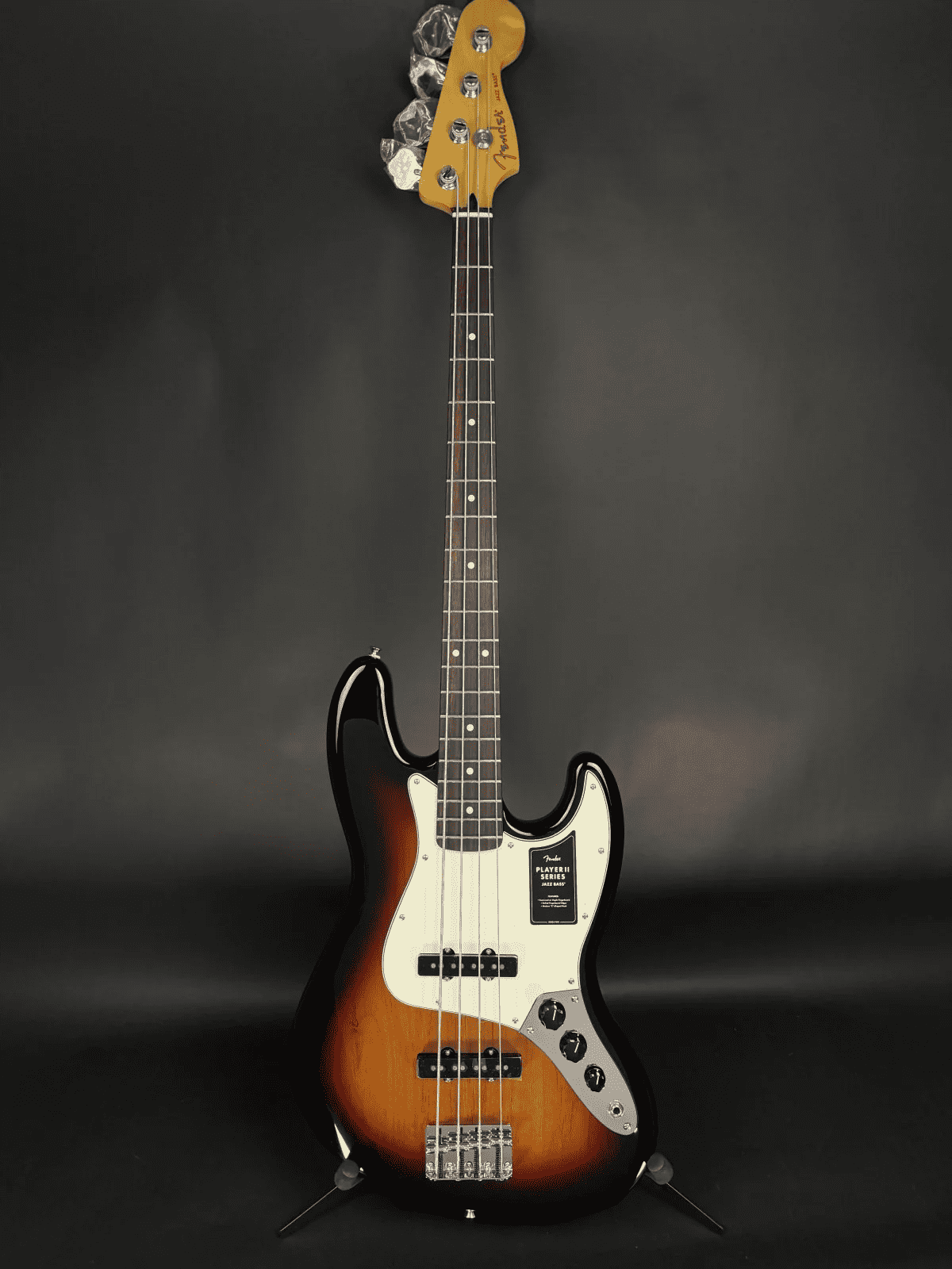 Fender Player II Jazz Bass 4-String Electric Bass, Rosewood Fingerboard, 3-Color Sunburst 11
