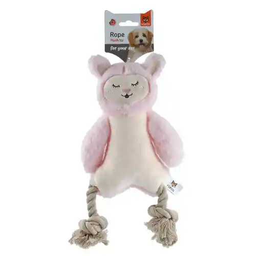 Barkbutler Fofos Rope Leg Plush Rabbit Toy for Dogs