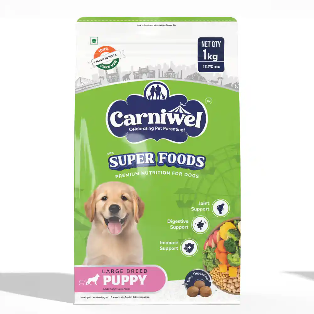 Carniwel Veg Super Food for Large Dog Puppy 1kg – (Best Before Nov’26)