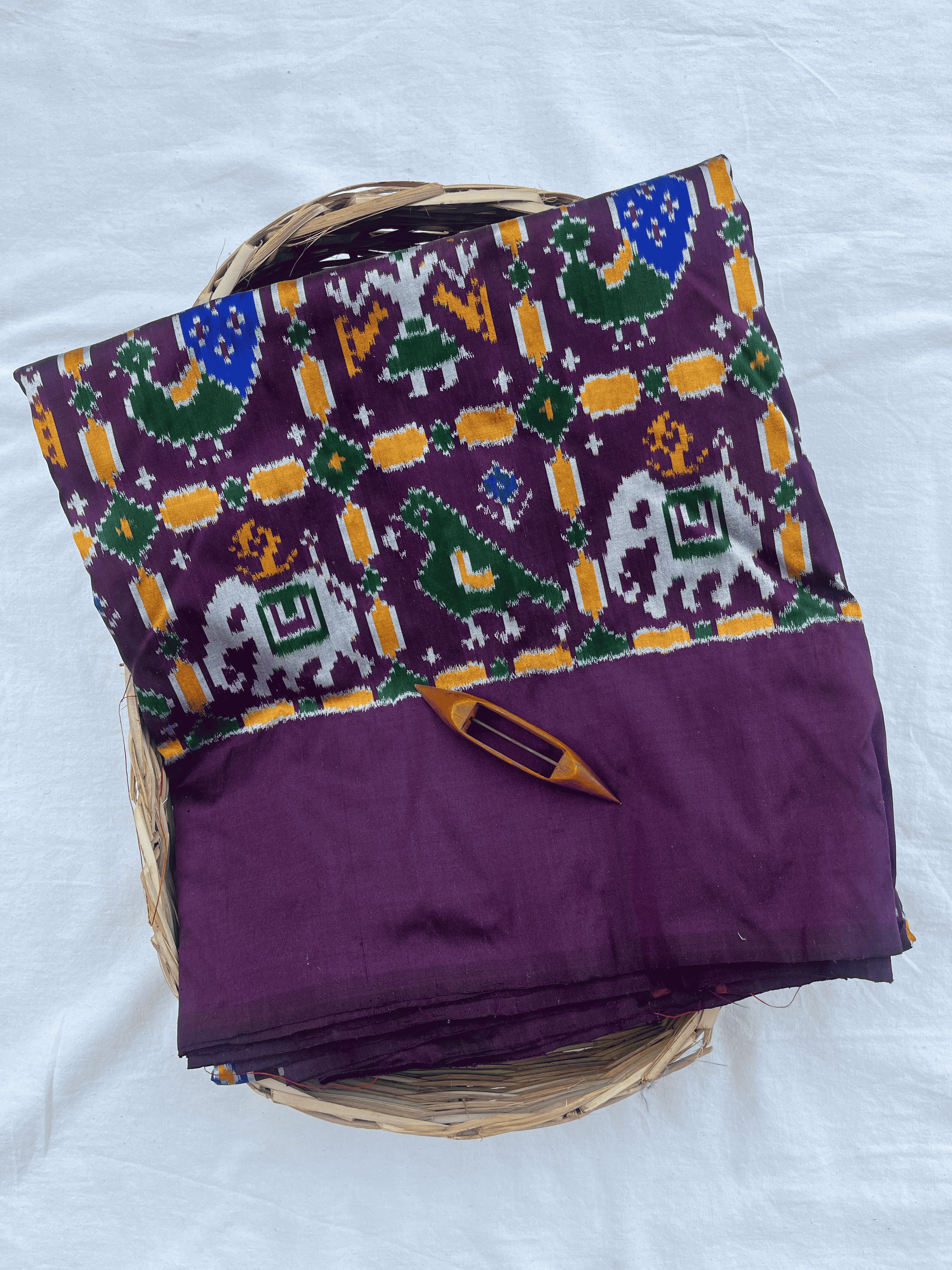 Patola 6 Motif Silk Ikat Fabric