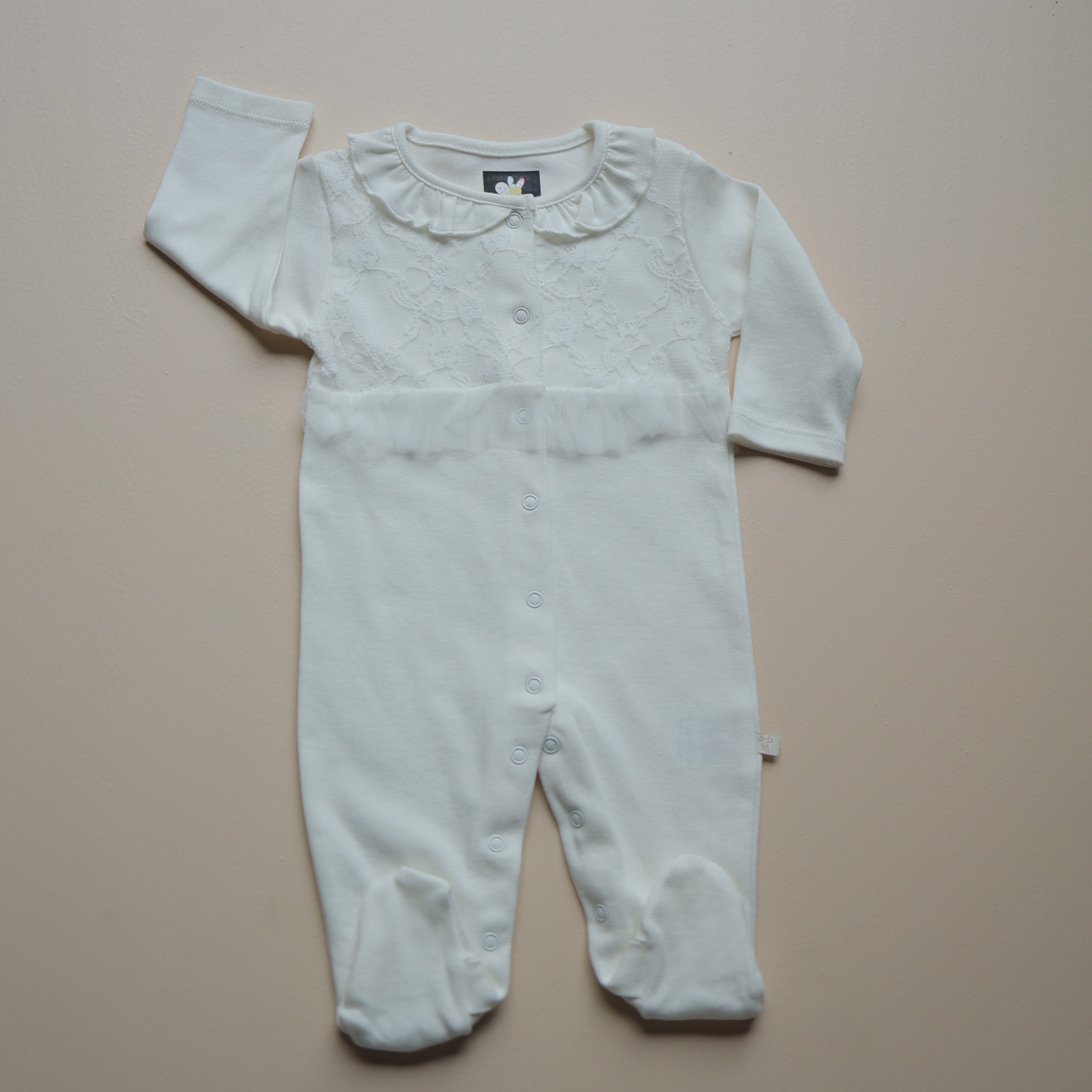 Snowflake Lace Baby Romper