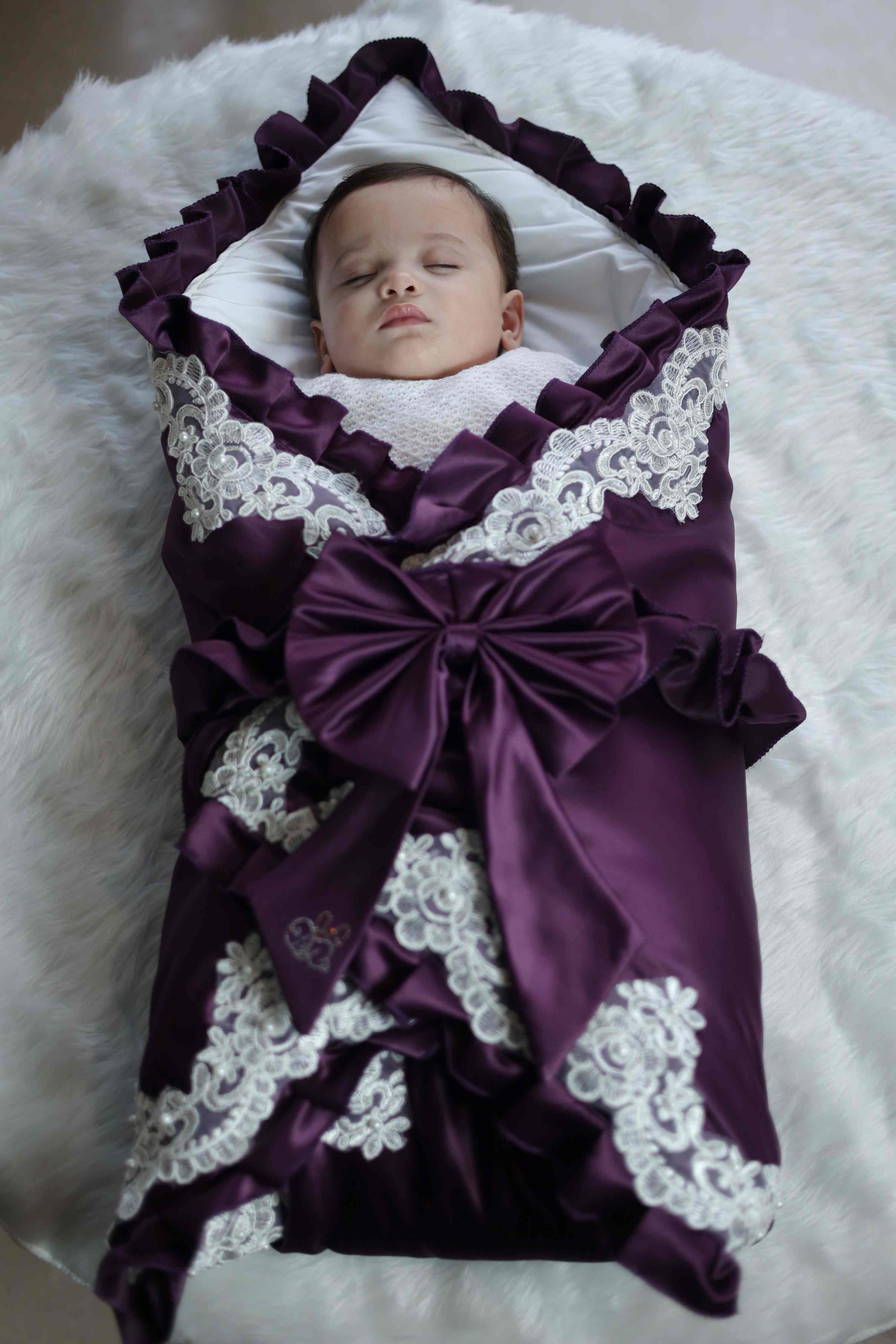 RoyalBloom Satin Baby Drape