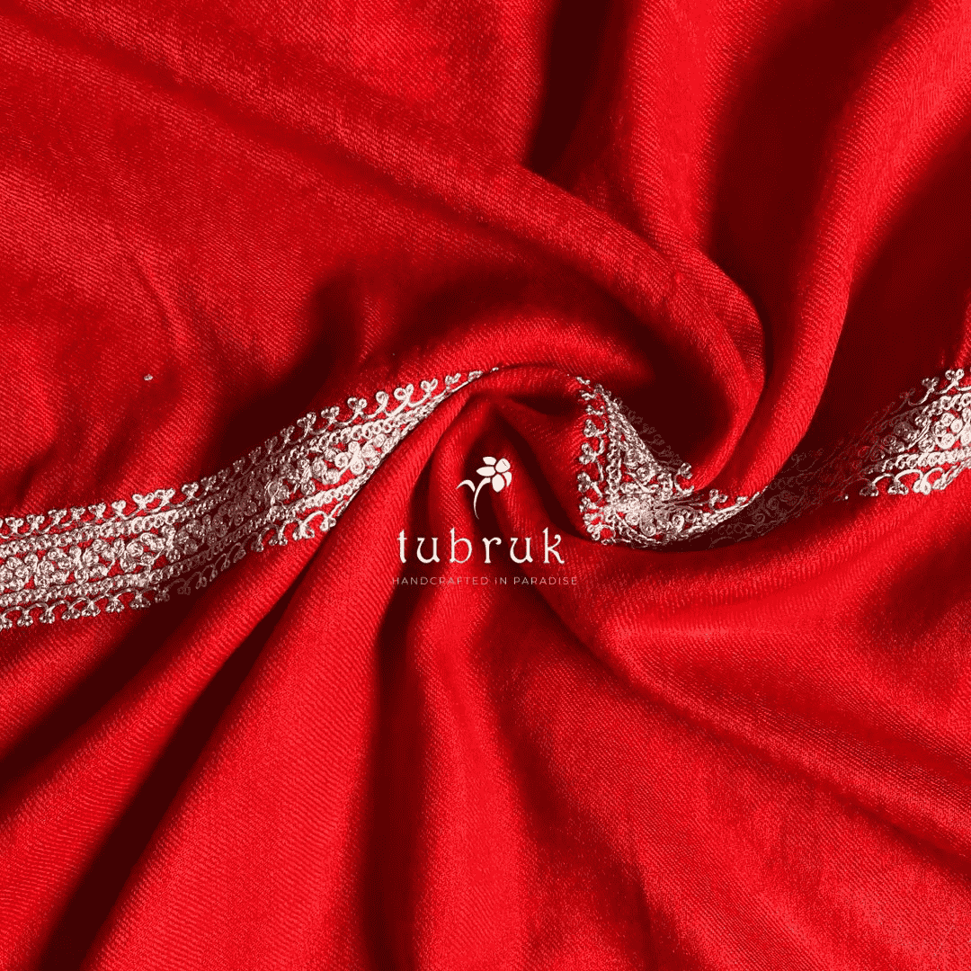 Semi Pashmina Tilla stole
