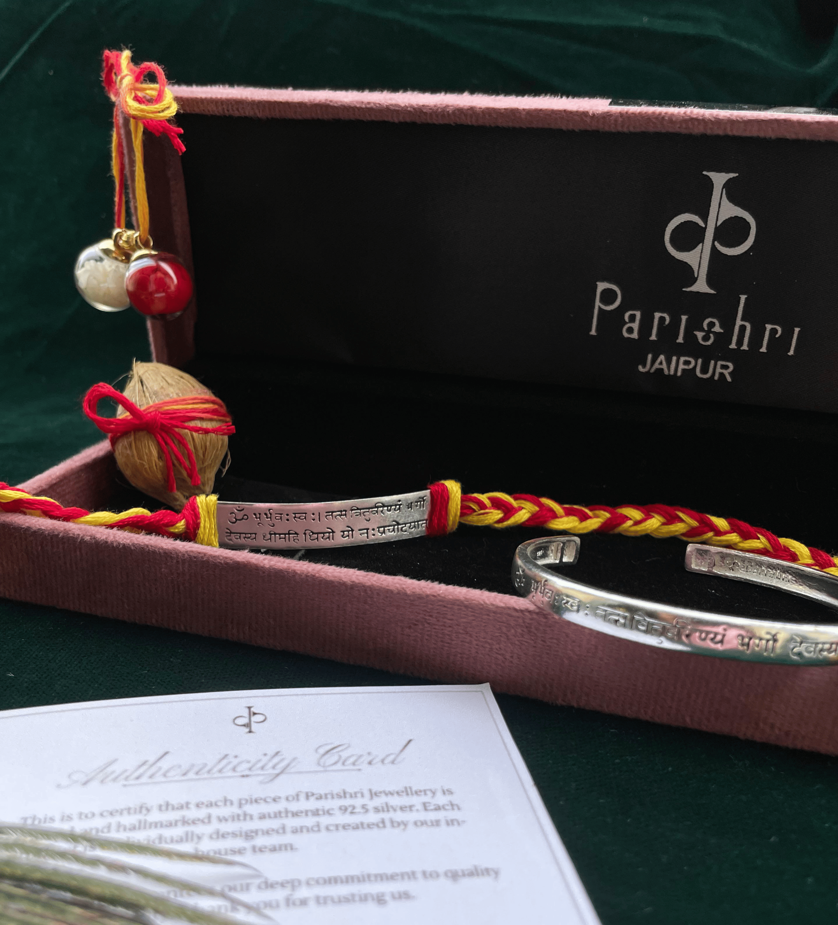 92.7 Silver Pair of Gayatri Mantra