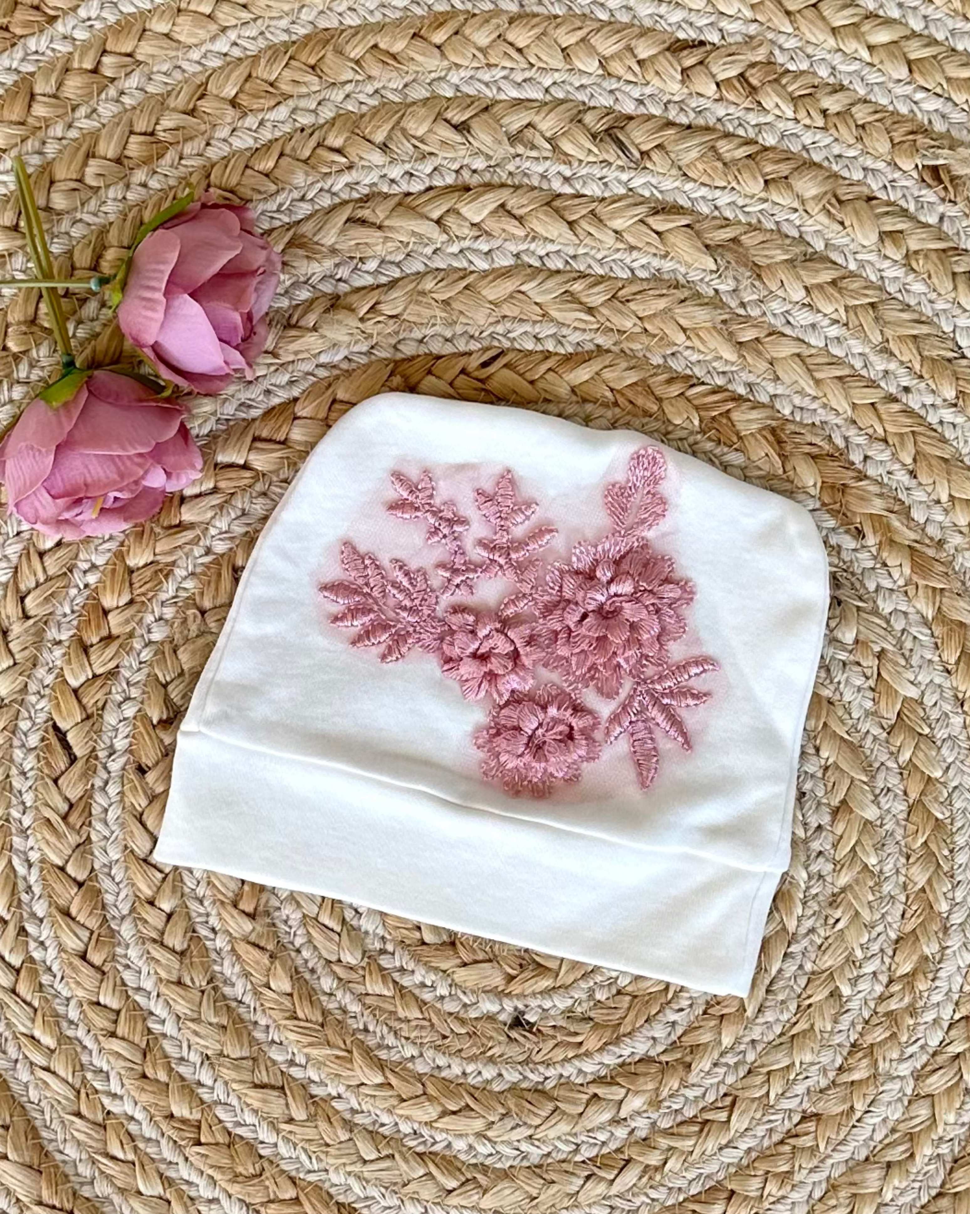 Pink Petal Swaddle Set
