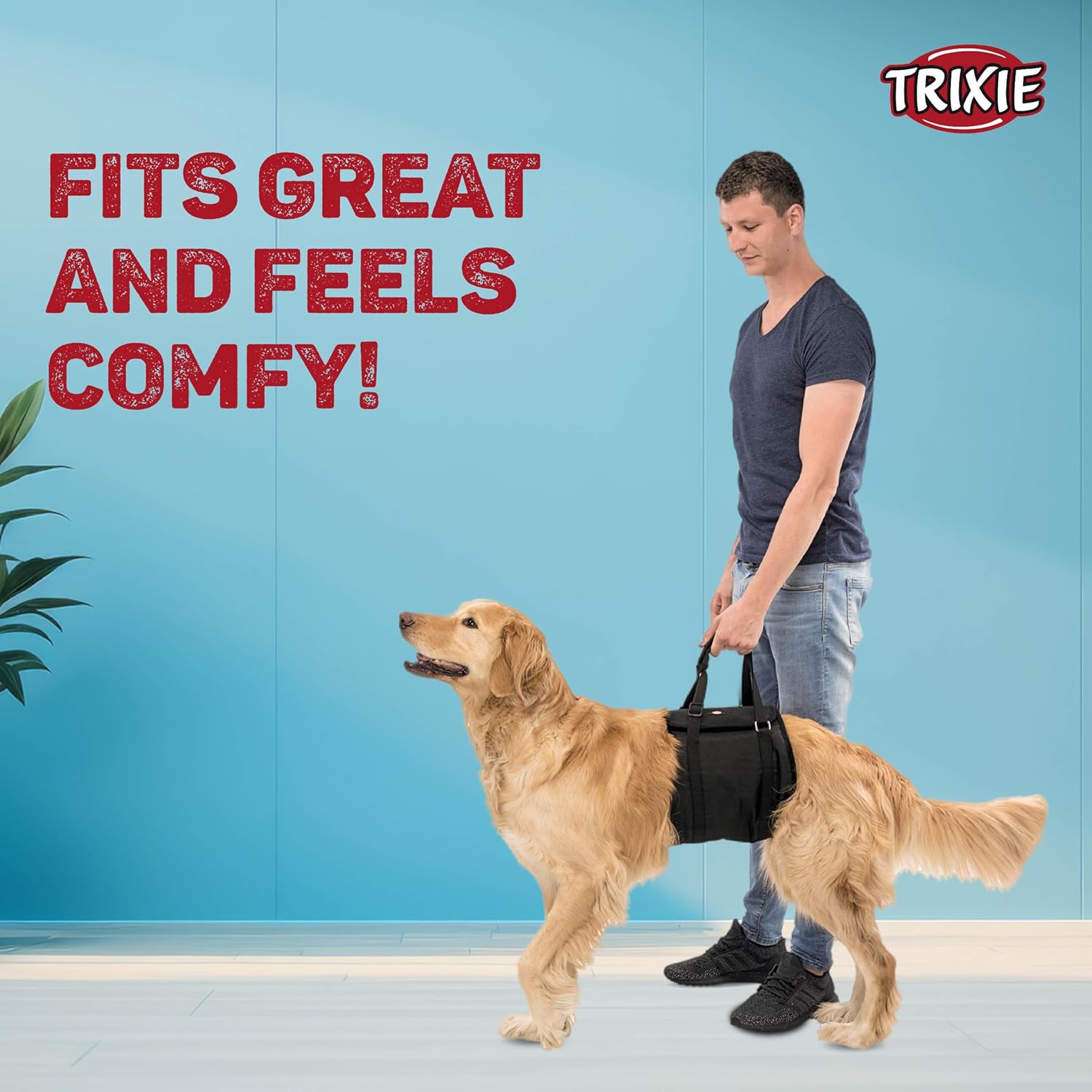 Trixie Walking Aid for Dogs (Black)