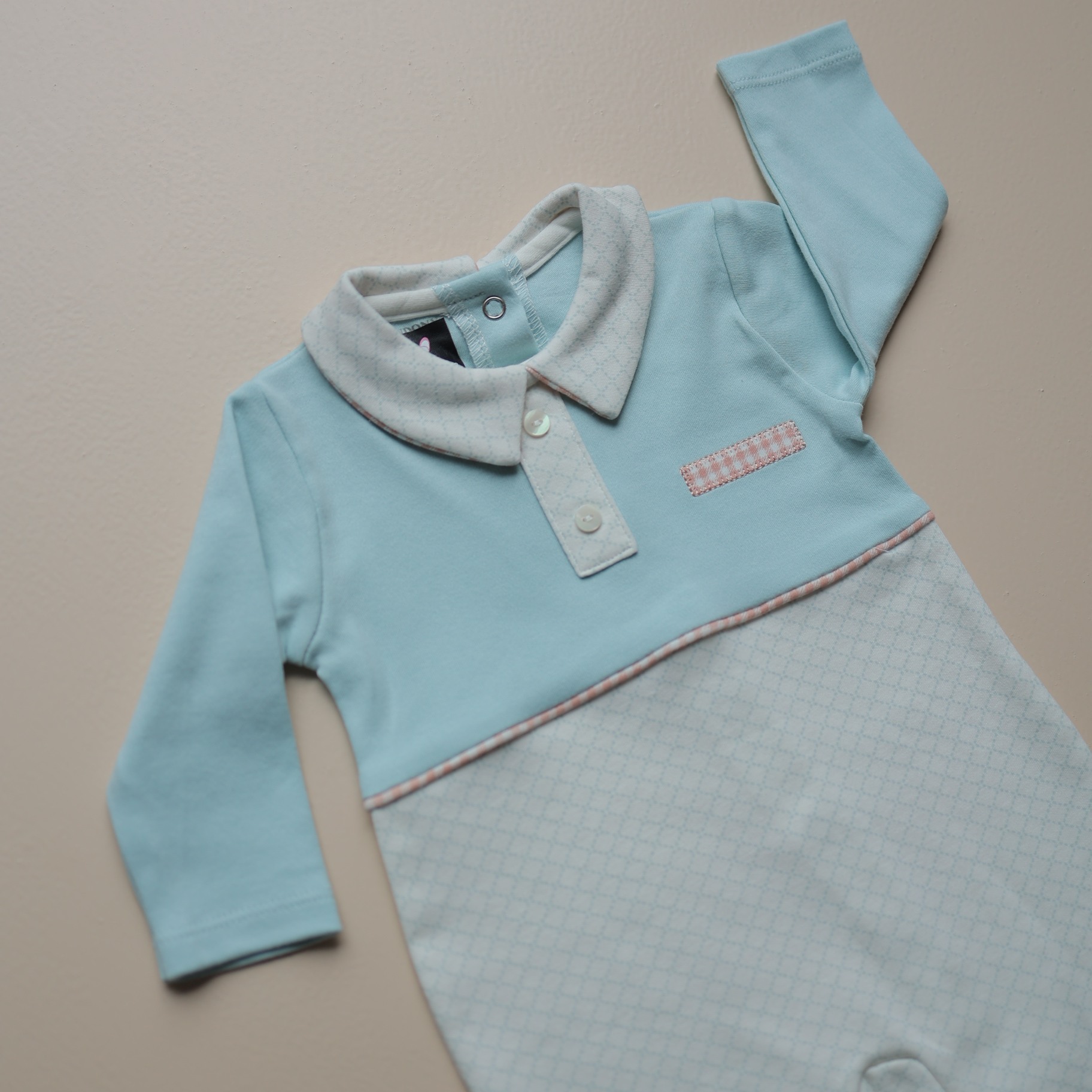 Skyline Collar Charm Baby Romper