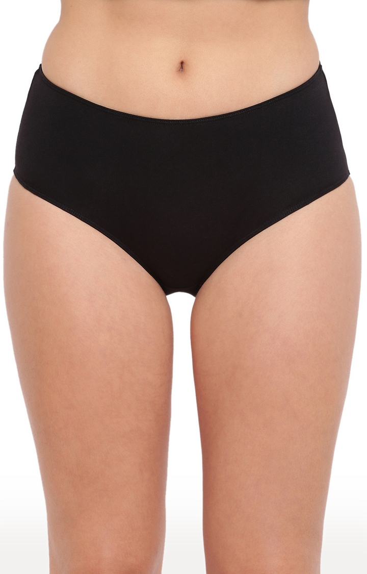 BASIICS by La Intimo | Black Tease 2 Please Hipster/ Full Brief Pack of 5 1