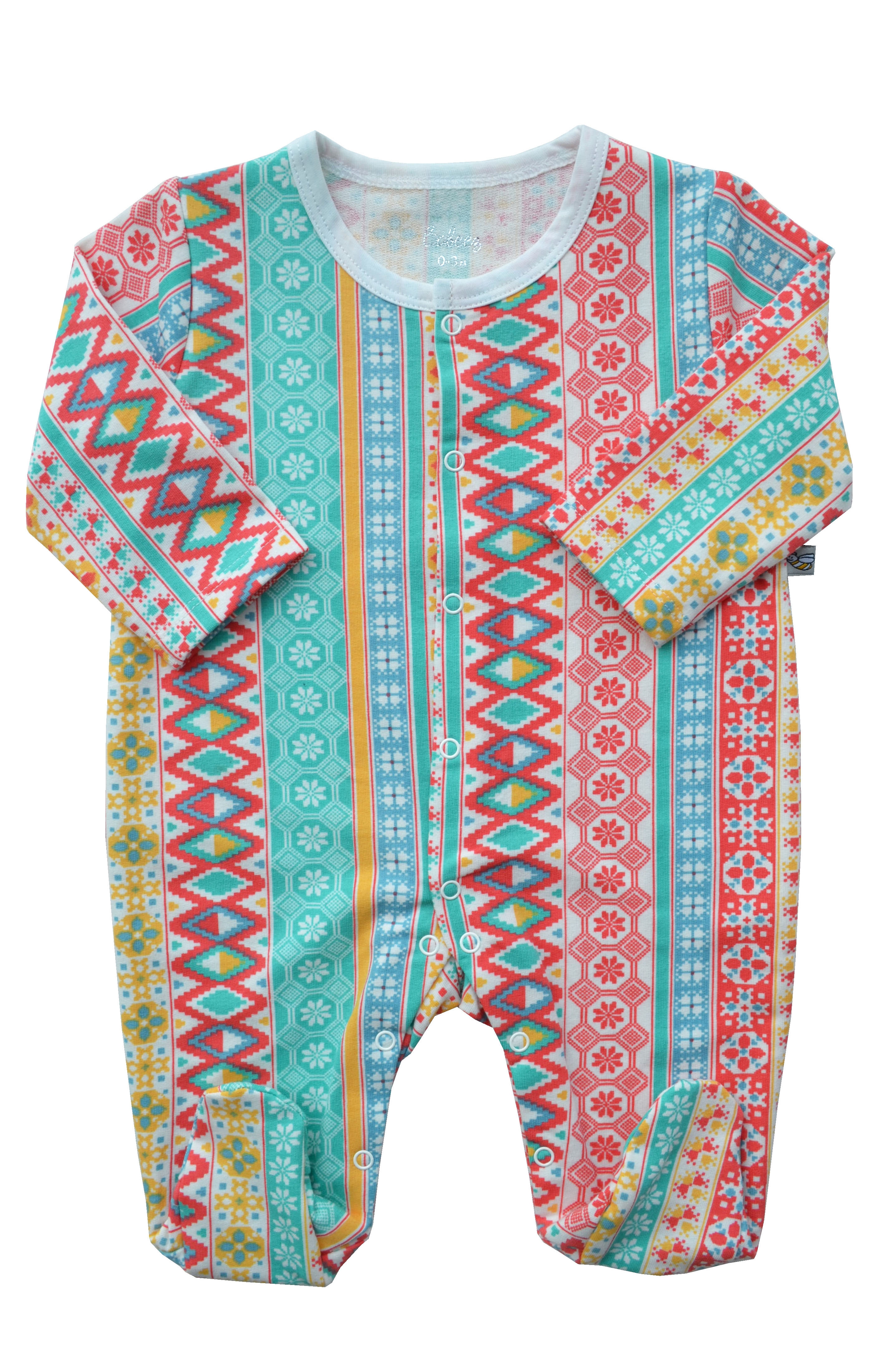 Babeez | Red Allover Print Sleeper (French Terry) undefined