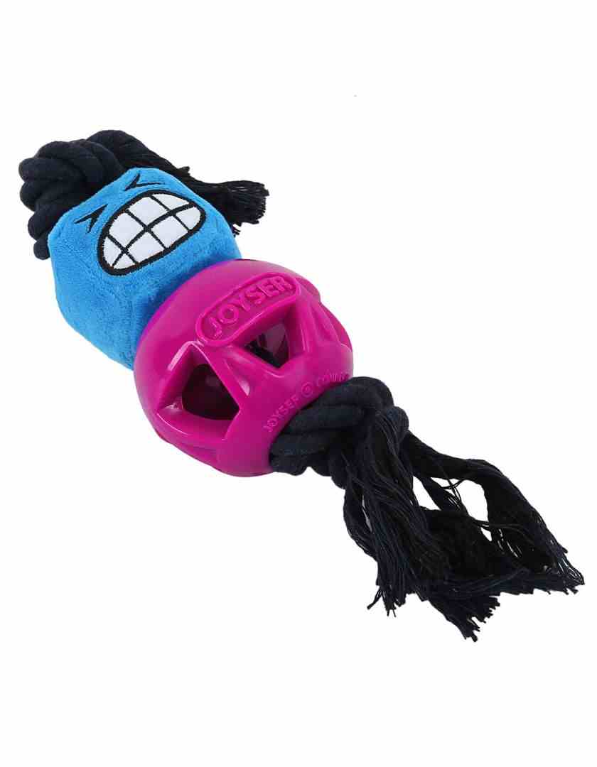 Joyser Cageball with Funhead Interactive Dog Toy