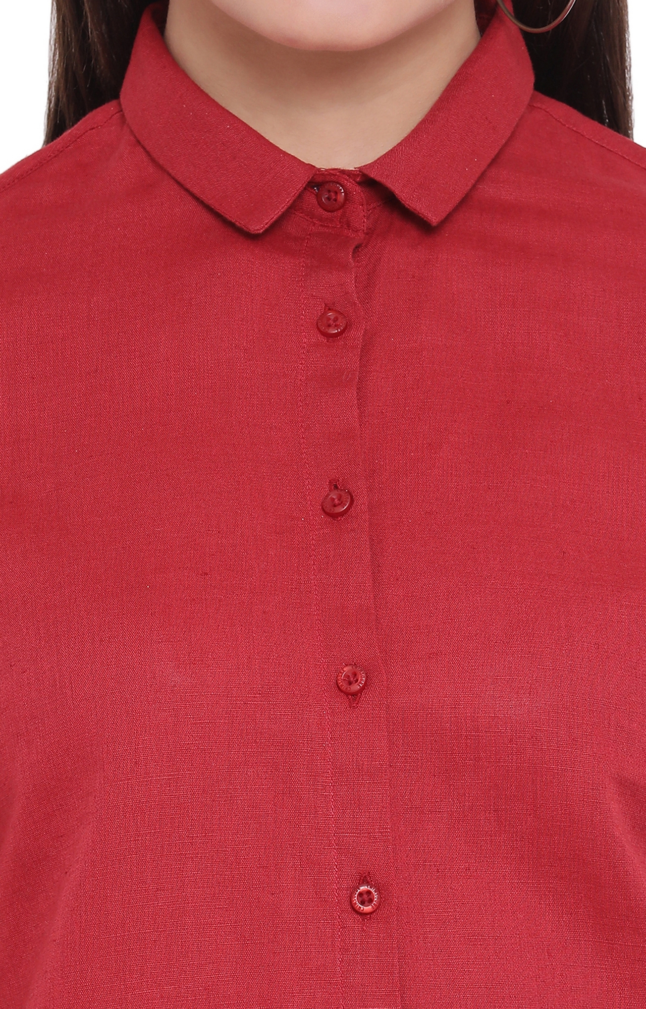 Crimsoune Club | Red Solid Casual Shirt 4