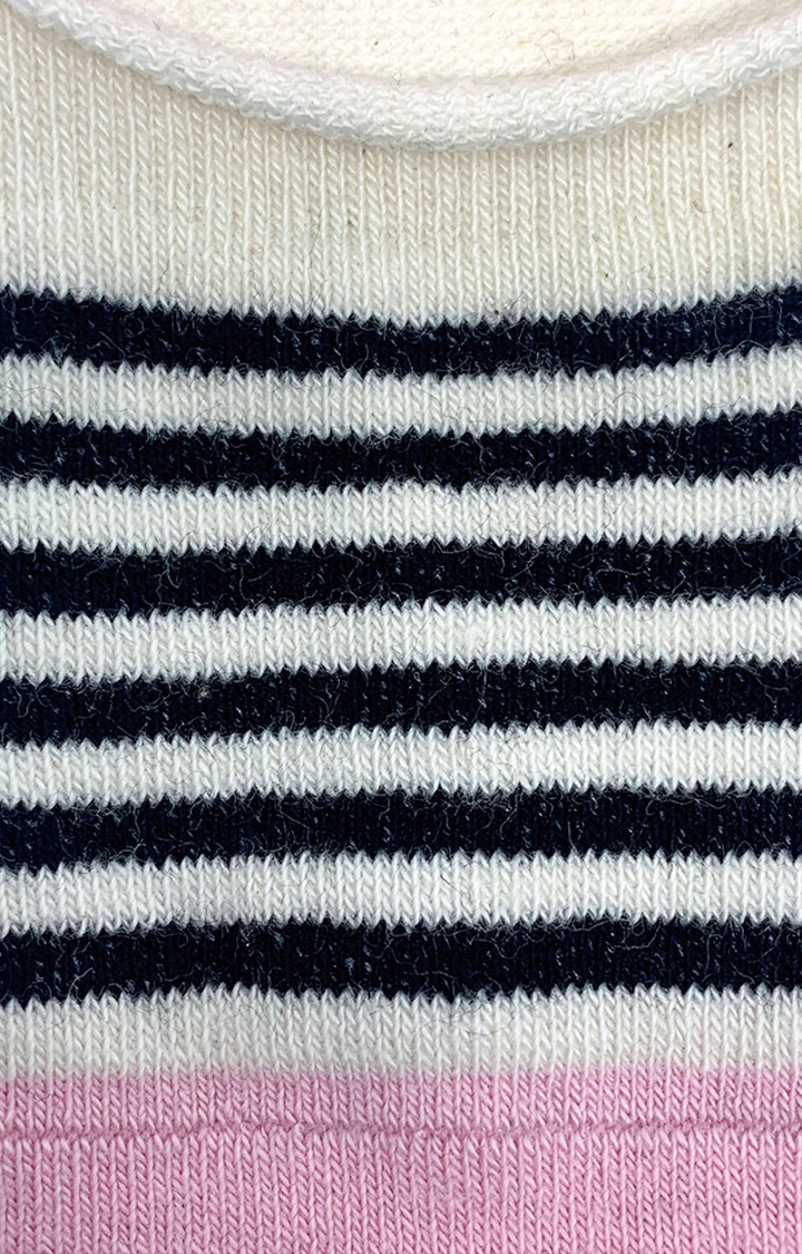 Mint & Oak Stripes - No Show Sucks Shoe Liner Multi Socks for Women