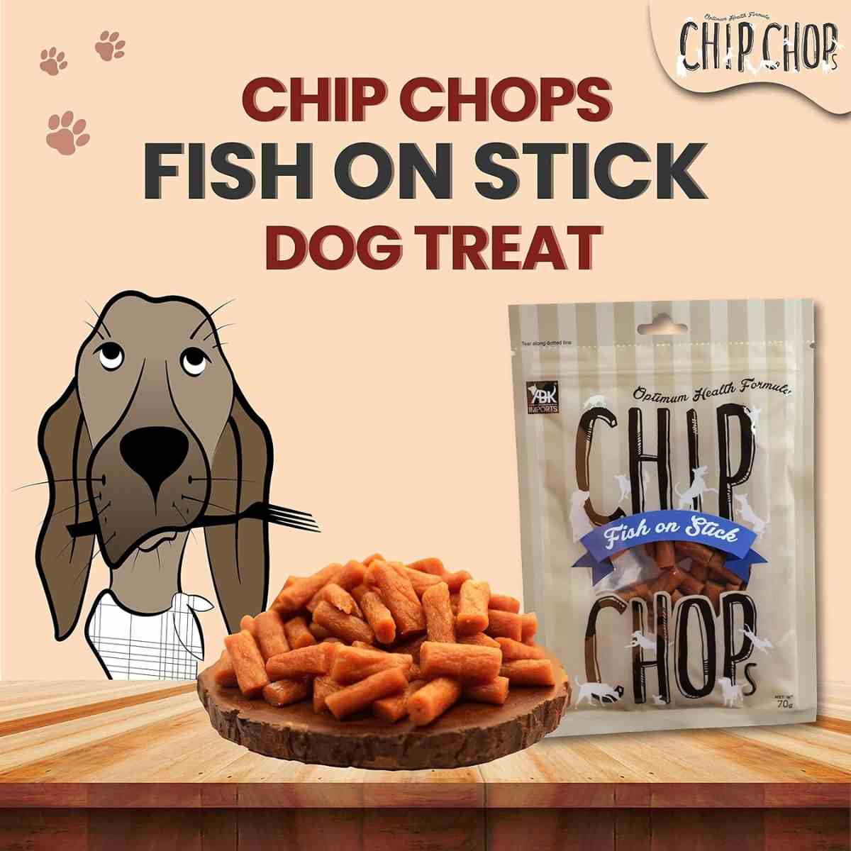 Chip Chops Fish on Stick Dog Treat