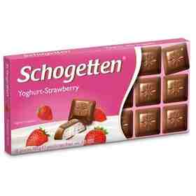 Alpine Milk & Yoghurt-Strawberry Chocolates, (Pack Of 2) (Schogetten,Germany)