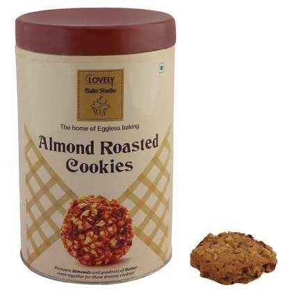 Almond Roasted Cookies Tin Box (Lovely Sweets, Jalandhar)