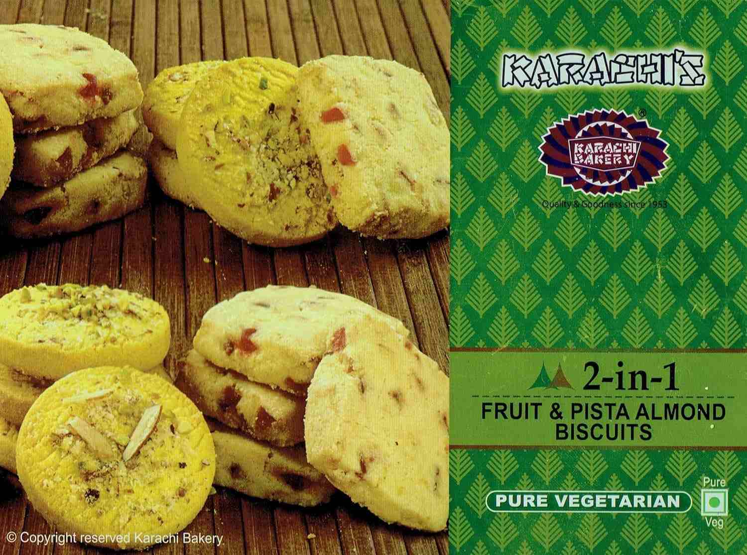 Badam Pista & Fruit Biscuit (Karachi Bakery, Hyderabad)