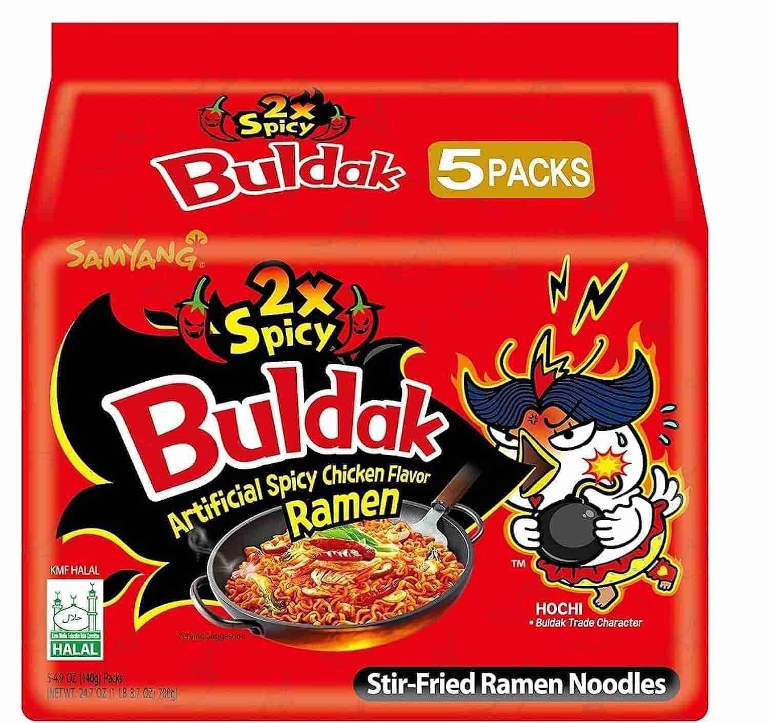 Buldak 2x Spicy Hot Chicken Ramen (Samyang, South Korea)