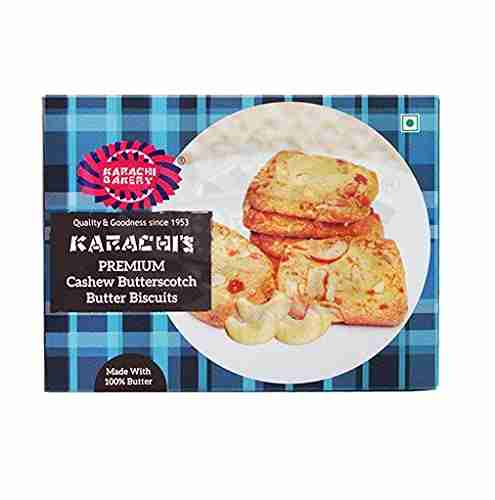 Cashew Butterscotch Shortbread Biscuit ( Karachi Bakery, Hyderabad )